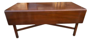Kittinger Williamsburg Adaptation Mahogany Dropleaf Coffee Cocktail Table