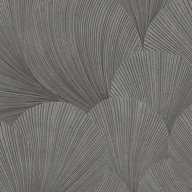 Sample - Borastapeter Mirage Wallpaper in Charcoal For Sale