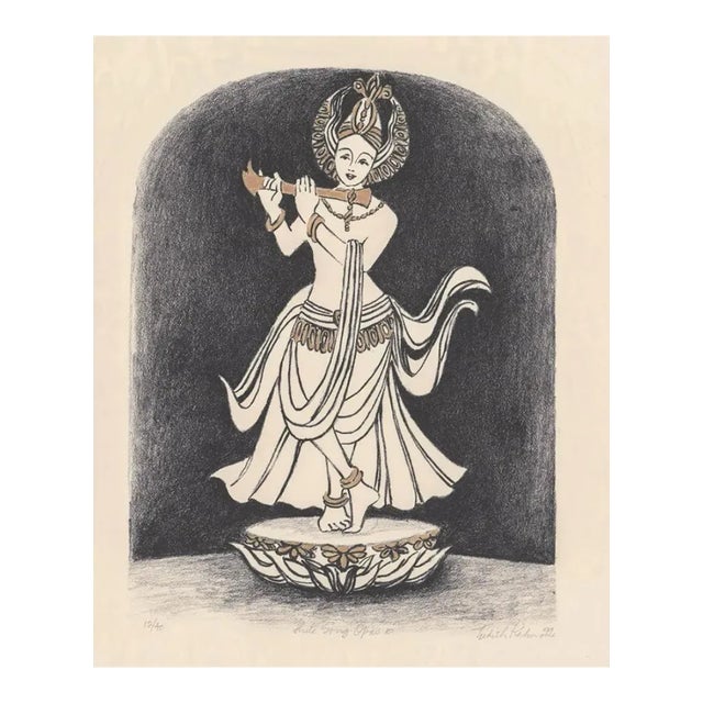 Judith Kahn Flute Song Opus Ten Embossed Lithograph For Sale