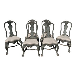 Late 18th Century Polychromed Dining Chairs For Sale