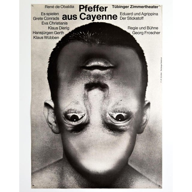 Pfeffer Aus Cayenne Original Theater Poster by F+R Grindler, 1966 For Sale - Image 3 of 11