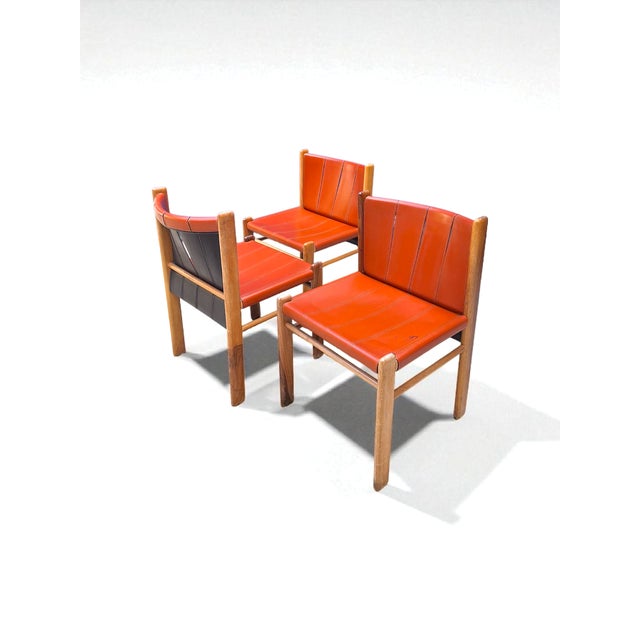 Bernini Model 830 Dining Chairs by Gianfranco Frattini for Bernini, Italy, 1980s, Set of 3 For Sale - Image 4 of 10