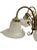 Vintage Art Nouveau Style Fleur De Lis Calla Lillies Shades 5 Arms Chandelier For Sale - Image 9 of 13