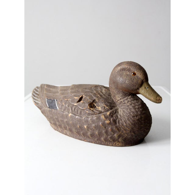 Brown Vintage Ariduk Duck Decoy by General Fibre Co. For Sale - Image 8 of 11