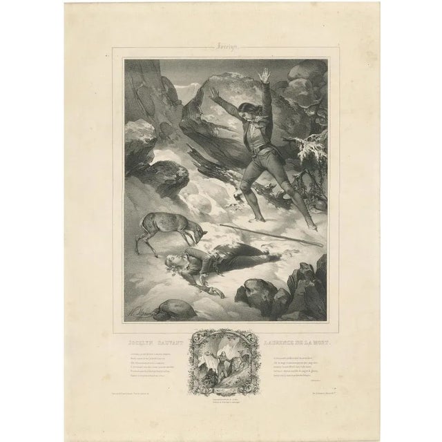Maurin, Jocelyn Sauvant Laurence de la Mort, 1840, Lithograph For Sale - Image 10 of 10