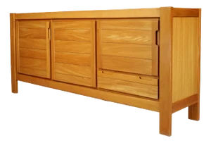 Elm Sideboard from Maison Regain, France, 1970s