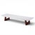 Brown Paul Frankl for Johnson Furniture Company Mid Century Cork and Mahogany Coffee Table Bench For Sale - Image 8 of 9