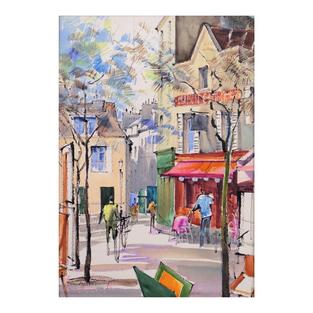 'Maison Catherine, Montmartre, 1993', French School, La Mere Catherine, Place Du Tertre, Paris For Sale