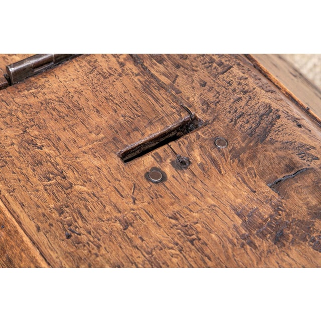 19th Century 19th Century French Provincial Locking Oak Ballot Box For Sale - Image 5 of 8