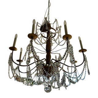Paul Ferrante Daphne 22kt Gilt Chandelier For Sale