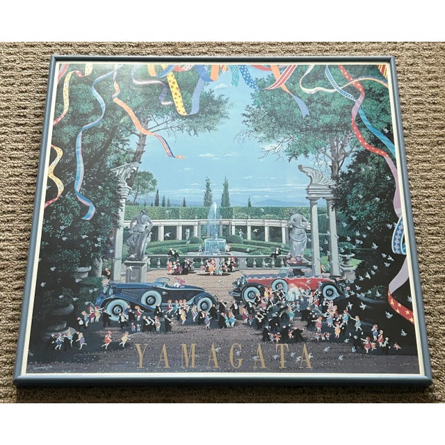 Up for sale is a Vintage Hiro Yamagata - “Wedding” Framed Lithograph Print (1990) (Japanese/American) (Martin Lawrence...