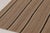 Rug & Kilim Vintage Palas Bidjar Square Kilim in Brown With Contrasting Stripes - Rug & Kilim For Sale - Image 4 of 10