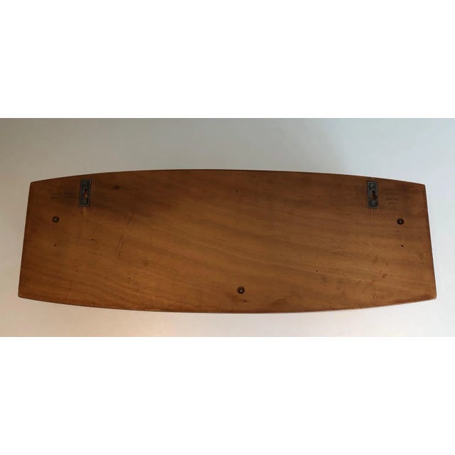 Wood, Rattan and Lacquered Metal Shelves Unit, French work by Raymond Glemeau For Sale - Image 11 of 13