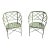 Rare Vintage Chinoiserie Style Calcutta Patio Chairs by Brown Jordan- A Pair For Sale