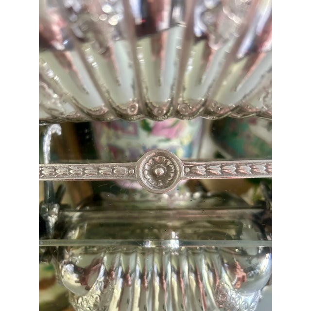Mid 20th Century Vintage English Silverplate Folding Biscuit Box For Sale - Image 5 of 7