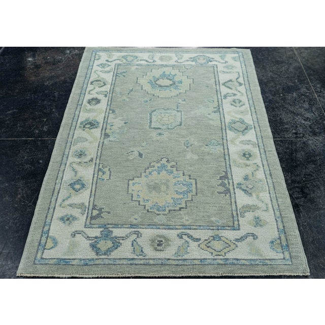 Turkish Oushak Rug 3'3"x 5' #19094 Explore a curated collection of hallway runners, wool rugs, and handmade masterpieces...