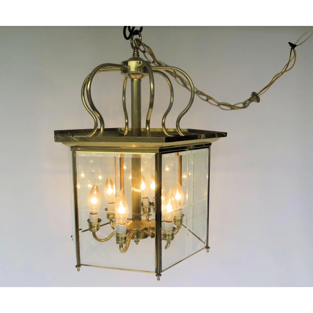 Vintage 1970s 6 Light Asian Cage Style Chandelier For Sale In Boise - Image 6 of 7