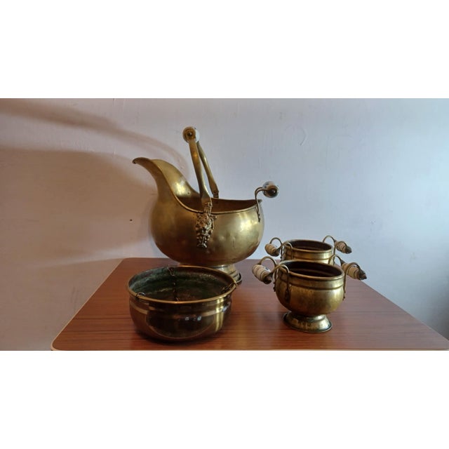 Brass Planters, 1950s-1960s, Set of 4 For Sale - Image 13 of 18