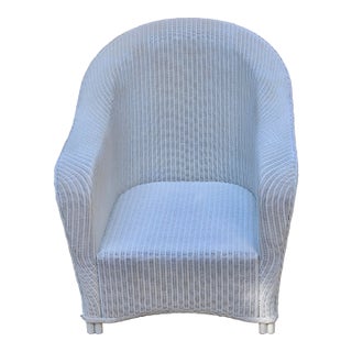 Vintage Wicker Outdoor Garden Chair For Sale