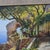 Blue Late 20th Century Large Blue & Green “A Loggia at Amalfi” Landscape After C. F. Aagaard in Ornate Gold Frame For Sale - Image 8 of 14