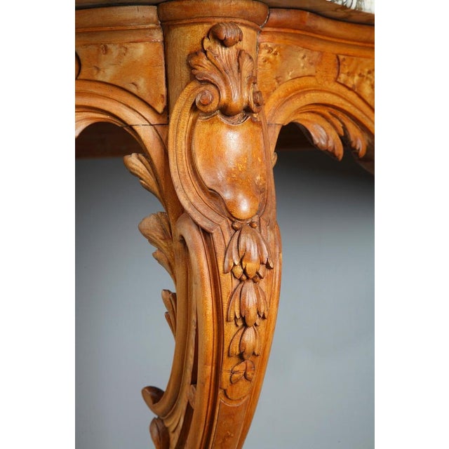 Louis XV-Style Console Tables with Marble Tops, Set of 2 For Sale - Image 6 of 18