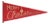 Merry Christmas Metal Pennant Wall Sign 25"L For Sale