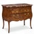 Italian Carved Walnut Rouge Marble Top Commode With French Styling For Sale - Image 9 of 11