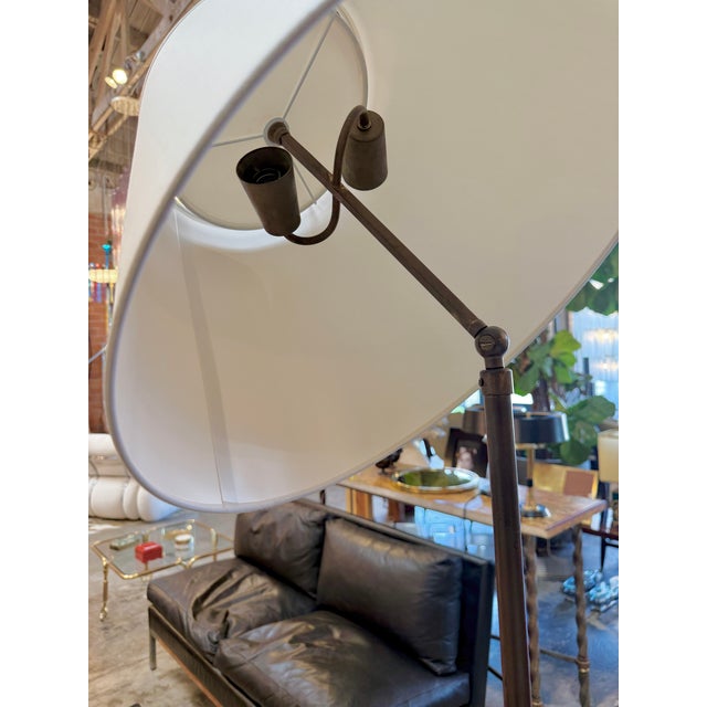 Patented Adjustable Brass Floor Lamp by Angelo Lelli for Arredoluce, Italy, 1950s For Sale - Image 15 of 18