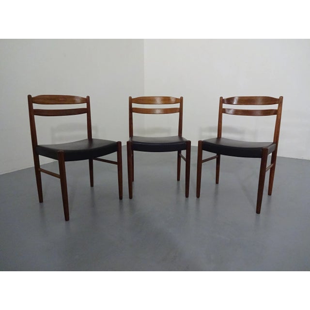 1960s Swedish Rosewood Side Chairs by Carl Ekström for Albin Johansson & Söner, 1960s, Set of 3 For Sale - Image 5 of 18