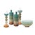 Capri Stripe Glass Candle Holder- Tall For Sale In Chicago - Image 6 of 10