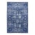 Tone on Tone Tabriz Hand Knotted Wool and Silk Denim Blue Oriental Rug For Sale - Image 11 of 11