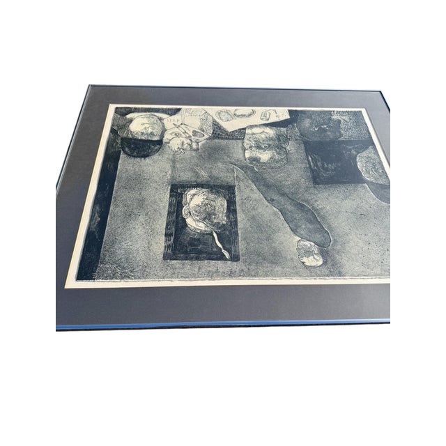 Jose Luis Cuevas (Mexican 1934-2017) "The Poet in the Dining Room," 1972 For Sale - Image 11 of 16