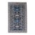 Antique Shirvan Rug, Hand Knotted Wool Oriental Rug Navy Blue, Light Blue, Ivory For Sale