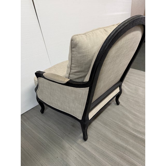 Taupe Restoration Hardware Lyon Bergere Chair For Sale - Image 8 of 12