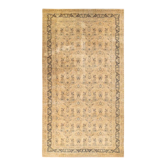 Mogul Collection Hand-Knotted Area Rug - Beige 10' 3" x 18' 8" For Sale