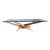 Silas Seandel Mid-Century Sculptural Brass and Glass Coffee Table, 1970s For Sale