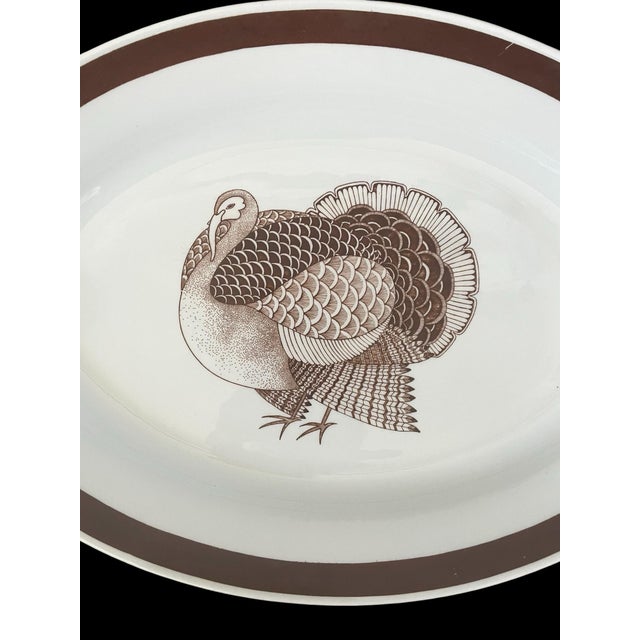 This Vintage Arabia Finland Oval Turkey Serving Plate Platter is a charming addition to any table setting, especially...