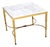 Vintage French Brass and Marble Coffee Table, 1950 For Sale