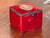 1950s Red Velvet Box With Embroidered Crest For Sale - Image 4 of 8