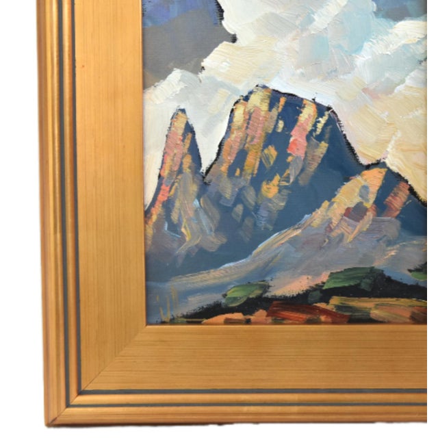 Original dreamy landscape impressionist oil painting on artist canvas panel by the talented listed artist William Hawkins....