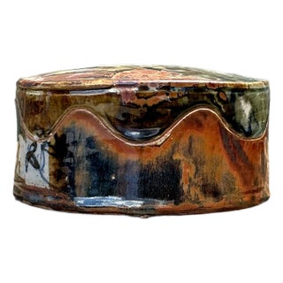 Vintage Original Studio Pottery Box For Sale