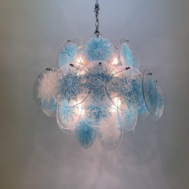 Disc Chandelier by Vistosi, 1970s For Sale - Image 16 of 18