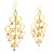 Vintage Italian 18k Gold Pink Tourmaline Chandelier Earrings, A Pair For Sale - Image 4 of 8