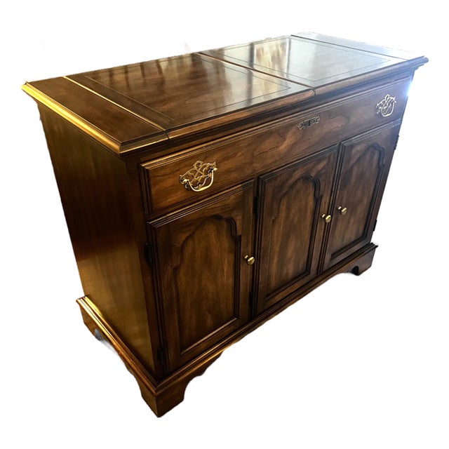 1980s Statton Trutype Americana Cherry Flip Top Server For Sale