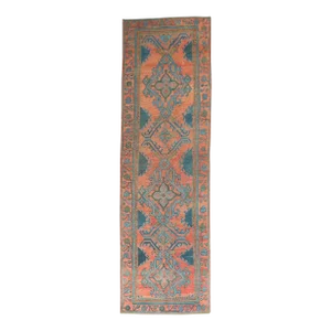 Wide Antique Turkish Oushak Runner, 3'8'' X 12'8''