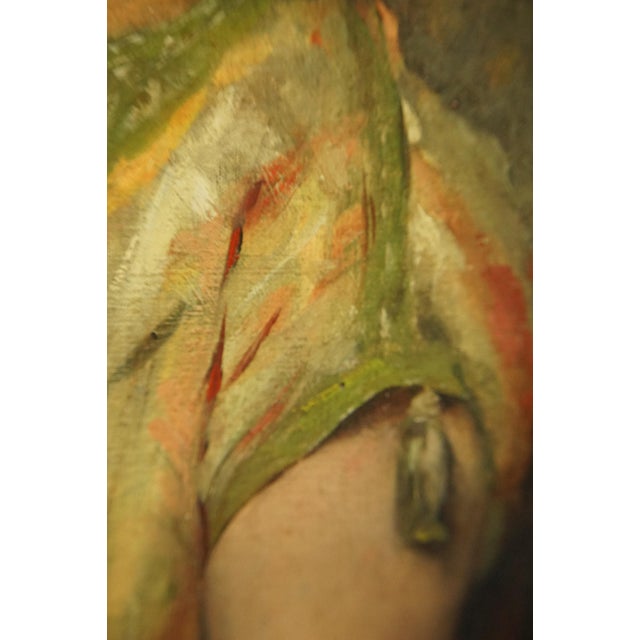 Giovanni Fattori, Portrait of a Woman, 19th Century, Oil Painting on Canvas, Framed For Sale - Image 9 of 18