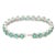 16.07ct Light Green Emerald Diamond Contemporary Bracelet in 14k Solid Gold For Sale - Image 4 of 11