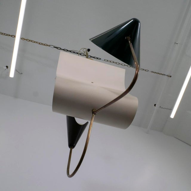 Sculptural chandelier attributed to Gilardi and Barzaghi For Sale - Image 11 of 13