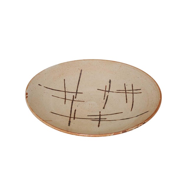 Mid-Century Modern Mid 20th Century Mid-Century Modern Warren MacKenzie Monumental Ceramic Platter For Sale - Image 3 of 10