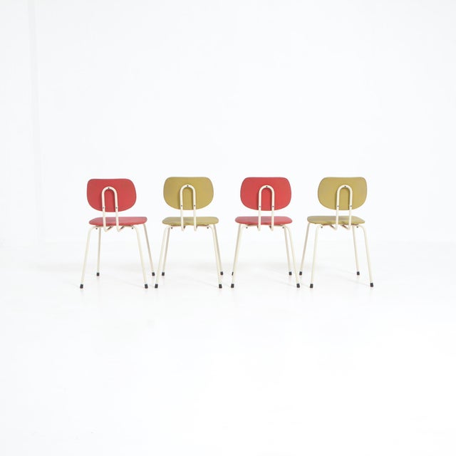 Dining Chairs by Willy Van Der Meeren for Tubax, Set of 4 For Sale - Image 11 of 18